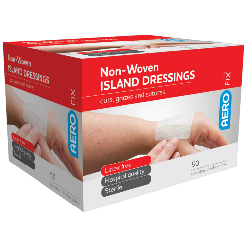 AERO Fix Non-Woven Island Dressing 6cm x 8cm (50)